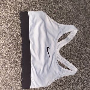 Nike Women's Gray and Black Sports Bra